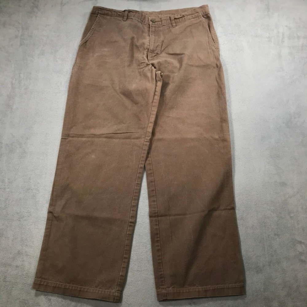 Patagonia Canvas Pants Mens 34x30 Brown Organic Cotton Straight Leg Vintage